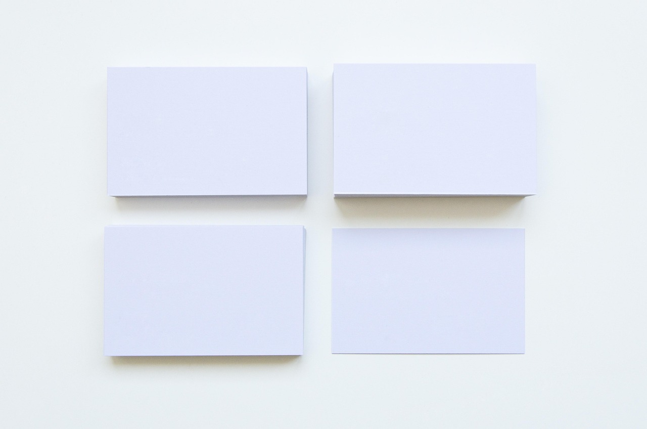 business cards stack mockup